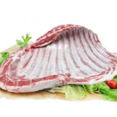 生鲜 新鲜羔羊羊排 清真 原切精修法排 10kg